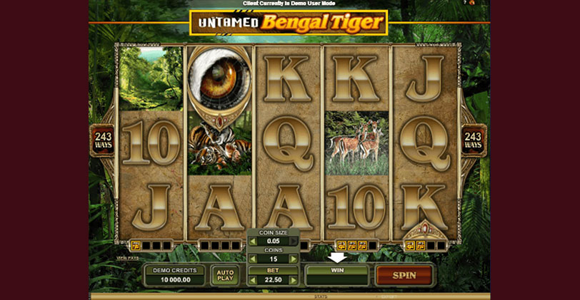 Bengal Tiger игровой автомат играть бесплатно. 